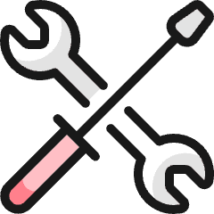 Tools Wrench Screwdriver Icon from Ultimate Colors Set