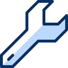 Wrench 1 Icon from Cyber Duotone Set