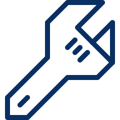 Wrench 2 Icon from Cyber Line Set