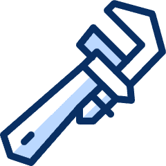 Wrench Pipe Icon from Cyber Duotone Set