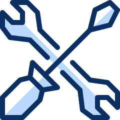 Wrench Screwdriver Icon from Cyber Duotone Set