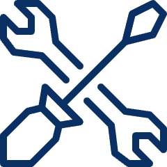 Wrench Screwdriver Icon from Cyber Line Set