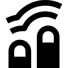 Gesture Double Finger Double Tap Icon from Nova Solid Set