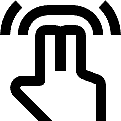 Gesture Double Finger Double Tap Hand Icon from Nova Line Icons Set