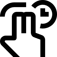 Gesture Double Finger Hold Hand Icon from Nova Line Icons Set