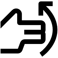 Gesture Double Finger Swipe Vertical Up Hand Icon from Nova Line Set