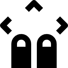 Gesture Double Finger Tap All Direction Icon from Nova Solid Set