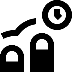 Gesture Double Finger Tap Hold Icon from Nova Solid Set