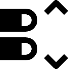 Gesture Double Finger Tap Swipe Vertical Icon from Nova Solid Set