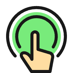 Gesture Double Tap Icon from Ultimate Colors Set