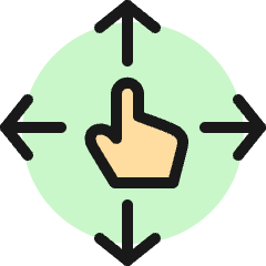 Gesture Expand 1 Icon from Ultimate Colors Set