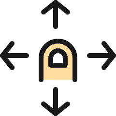 Gesture Expand Icon from Ultimate Colors Set