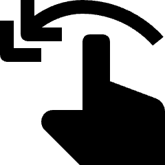 Gesture Flick Horizontal Left Hand Icon from Nova Solid Set