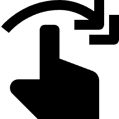 Gesture Flick Horizontal Right Hand Icon from Nova Solid Set