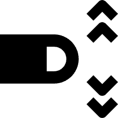 Gesture Flick Vertical Finger Icon from Nova Solid Set