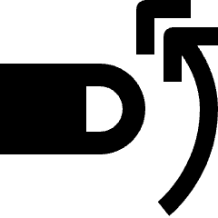 Gesture Flick Vertical Up Finger Icon from Nova Solid Set