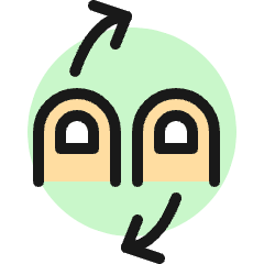 Gesture Flip Left Icon from Ultimate Colors Set