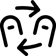 Gesture Flip Left Icon from Ultimate Regular Set