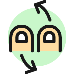 Gesture Flip Right Icon from Ultimate Colors Set