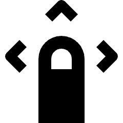 Gesture Move All Direction Finger Icon from Nova Solid Set