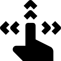 Gesture Move All Direction Hand 2 Icon from Nova Solid Set