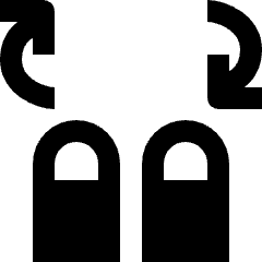 Gesture Rotate Clockwise Finger Icon from Nova Solid Set