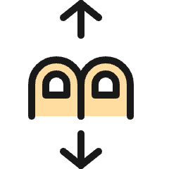 Gesture Scroll Icon from Ultimate Colors Set