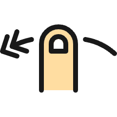 Gesture Swipe Horizontal Left 1 Icon from Ultimate Colors Set