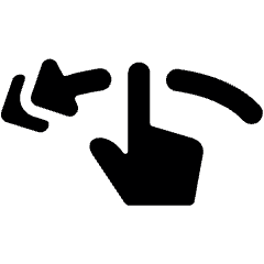 Gesture Swipe Horizontal Left 3 Icon from Ultimate Bold Set