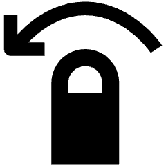 Gesture Swipe Horizontal Left Finger Icon from Nova Solid Set