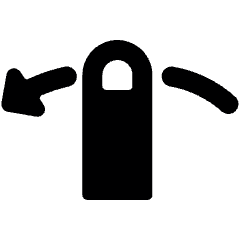 Gesture Swipe Horizontal Left Icon from Ultimate Bold Set