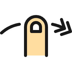 Gesture Swipe Horizontal Right 1 Icon from Ultimate Colors Set