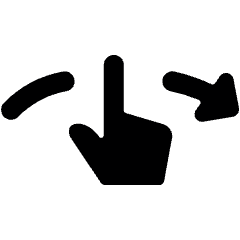 Gesture Swipe Horizontal Right 2 Icon from Ultimate Bold Set