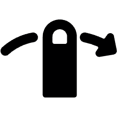 Gesture Swipe Horizontal Right Icon from Ultimate Bold Set