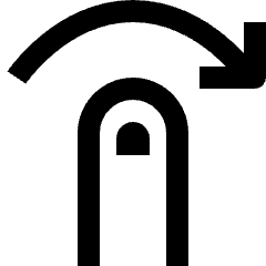 Gesture Swipe Horizontal Right Finger Icon from Nova Line Set