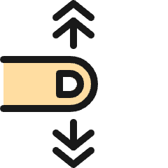 Gesture Swipe Vertical 1 Icon from Ultimate Colors Set