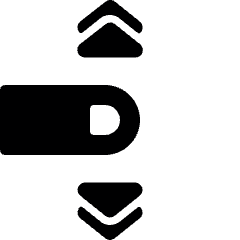 Gesture Swipe Vertical 1 Icon from Ultimate Bold Set