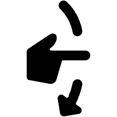 Gesture Swipe Vertical Down 2 Icon from Ultimate Bold Set