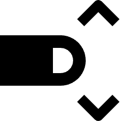 Gesture Swipe Vertical Finger Icon from Nova Solid Set