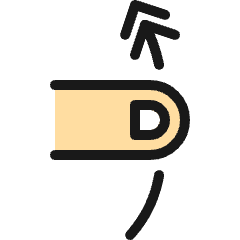 Gesture Swipe Vertical Up 1 Icon from Ultimate Colors Set