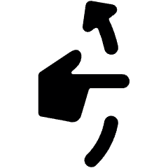 Gesture Swipe Vertical Up 2 Icon from Ultimate Bold Set