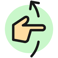 Gesture Swipe Vertical Up 2 Icon from Ultimate Colors Set