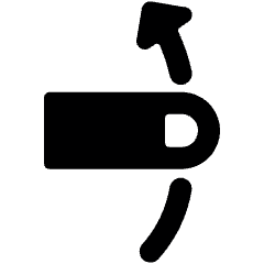 Gesture Swipe Vertical Up Icon from Ultimate Bold Set