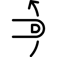 Gesture Swipe Vertical Up Icon from Ultimate Light Set