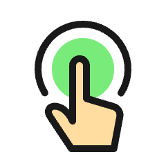 Gesture Tap 2 Icon from Ultimate Colors Set
