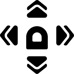 Gesture Tap All Direction 1 Icon from Ultimate Bold Set