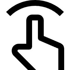 Gesture Tap Hand Icon from Nova Line Set