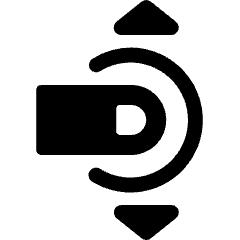 Gesture Tap Swipe Vertical Icon from Ultimate Bold Set