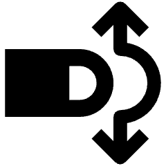 Gesture Tap Swipe Vertical Finger Icon from Nova Solid Set