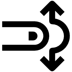 Gesture Tap Swipe Vertical Finger Icon from Nova Line Set